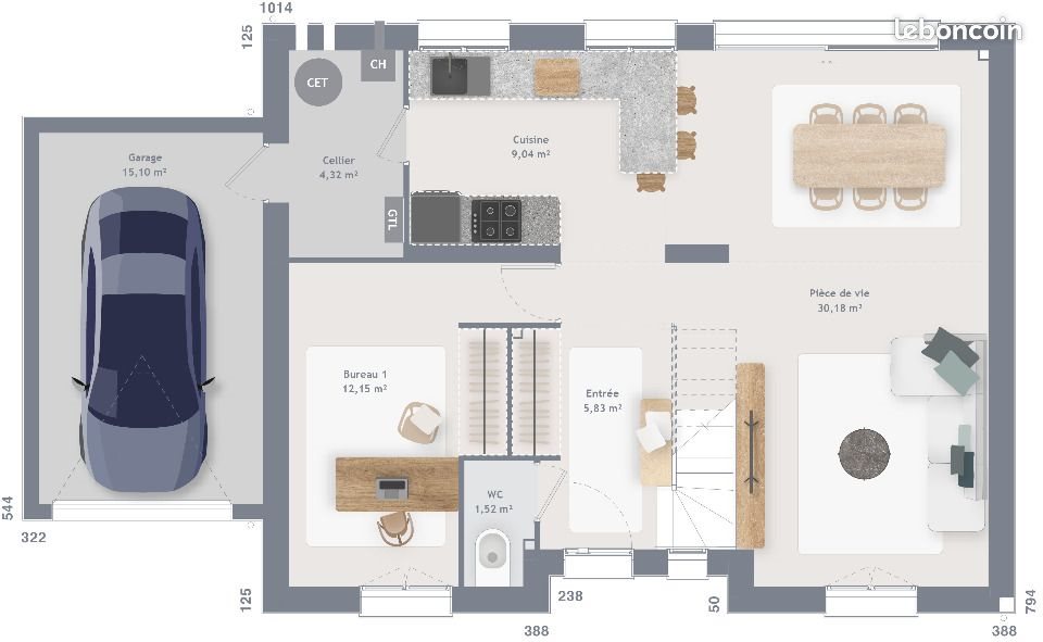 Maison à vendre, 120m², Longperrier