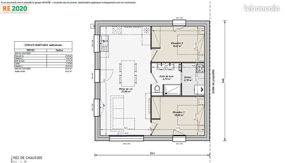 Maison à vendre, 55m², Port-Saint-Père