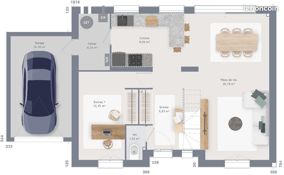 Maison à vendre, 120m², Nonvilliers-Grandhoux