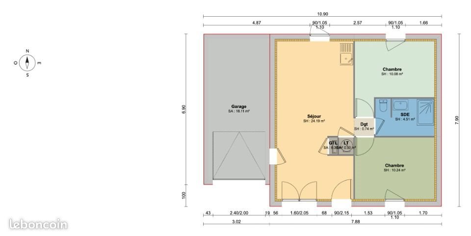 Maison à vendre, 50m², Le Neubourg
