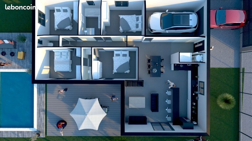 Maison à vendre, 100m², Pezens