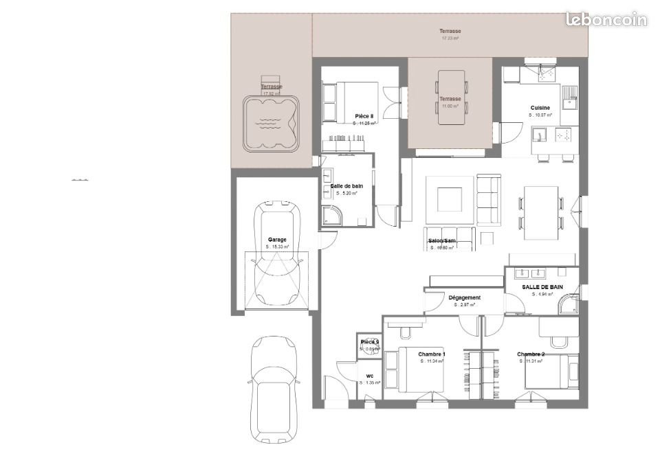Maison à vendre, 100m², La Calmette