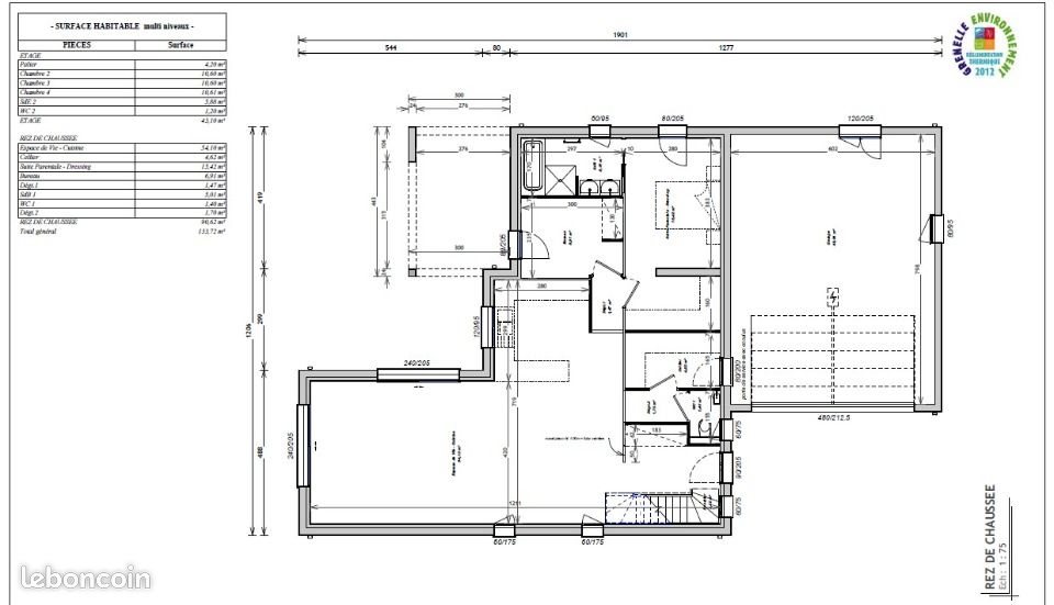 Maison à vendre, 133m², Pornic