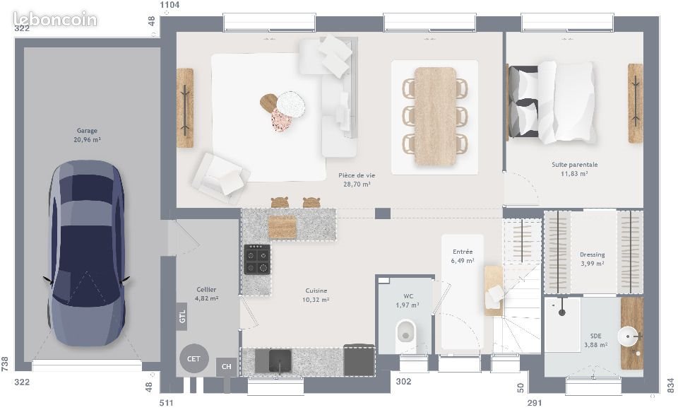 Maison à vendre, 140m², Milly-la-Forêt