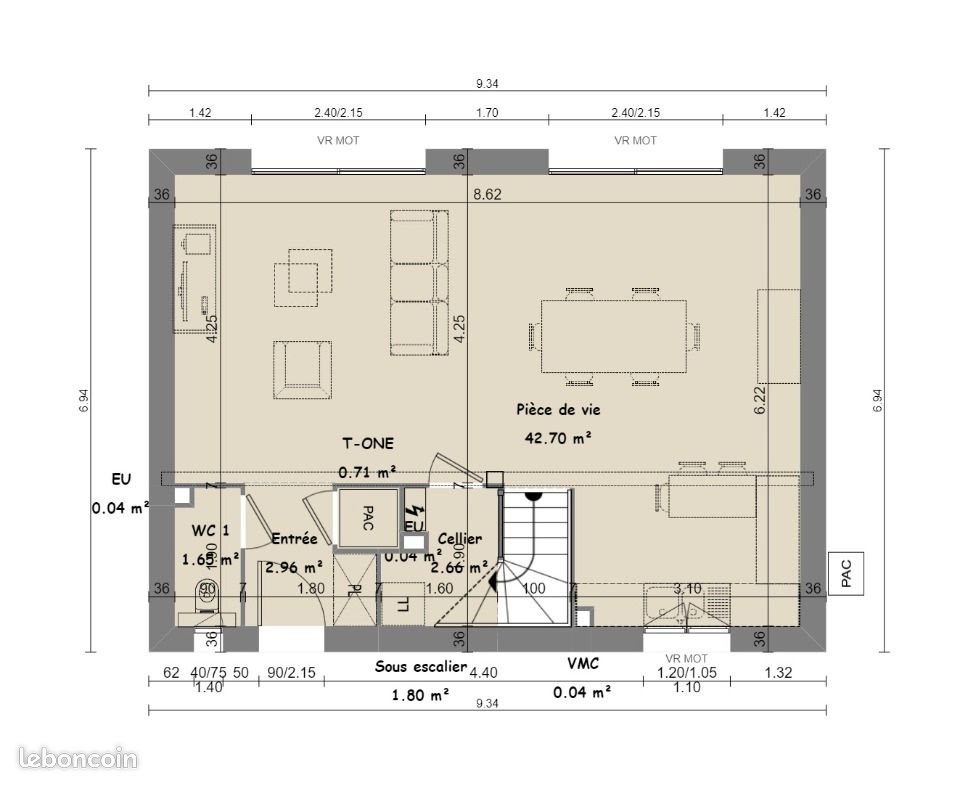 Maison à vendre, 98m², Bagnols-en-Forêt