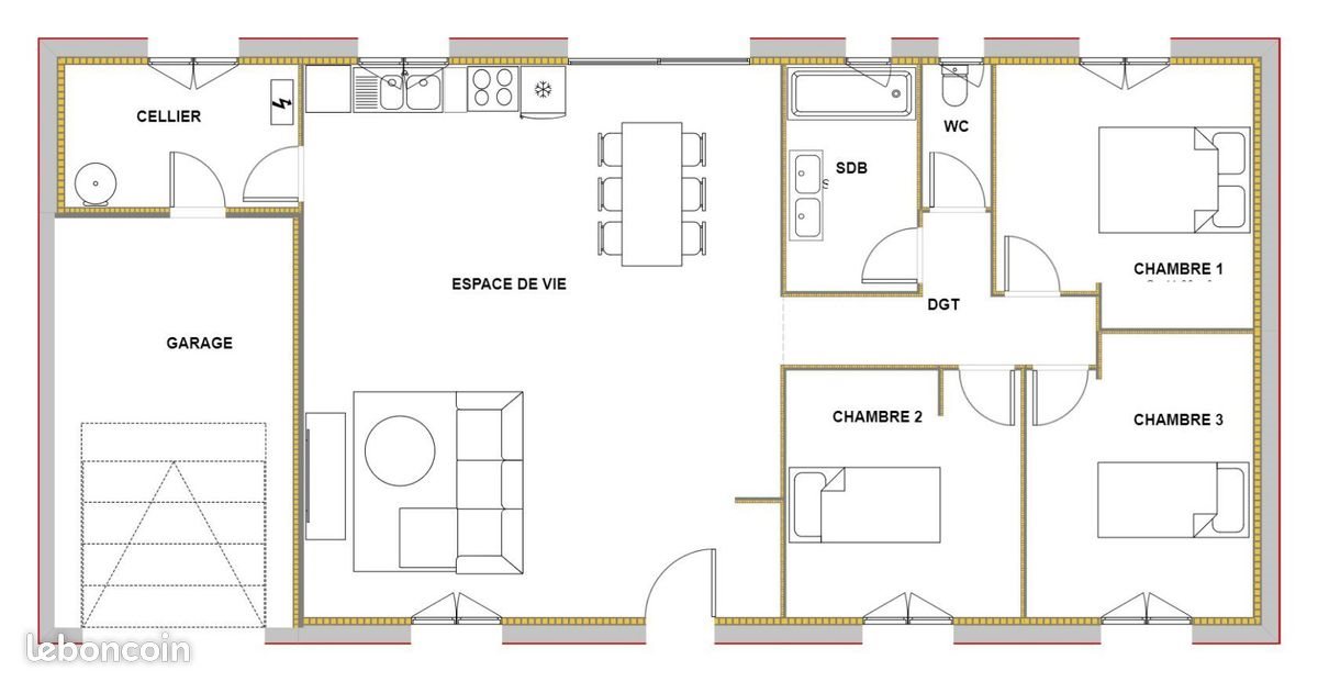 Maison à vendre, 95m², Lugon-et-l'Ile-du-Carnay