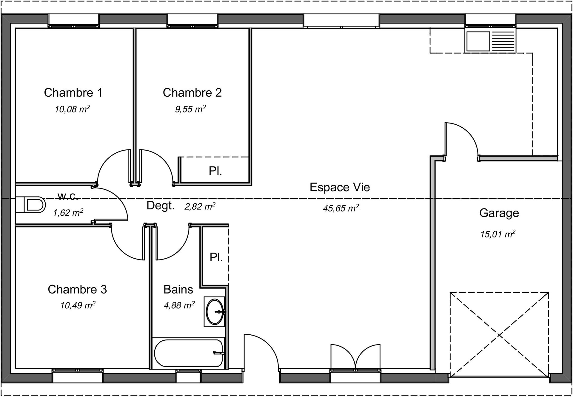 Maison à vendre, 90m², Brassac