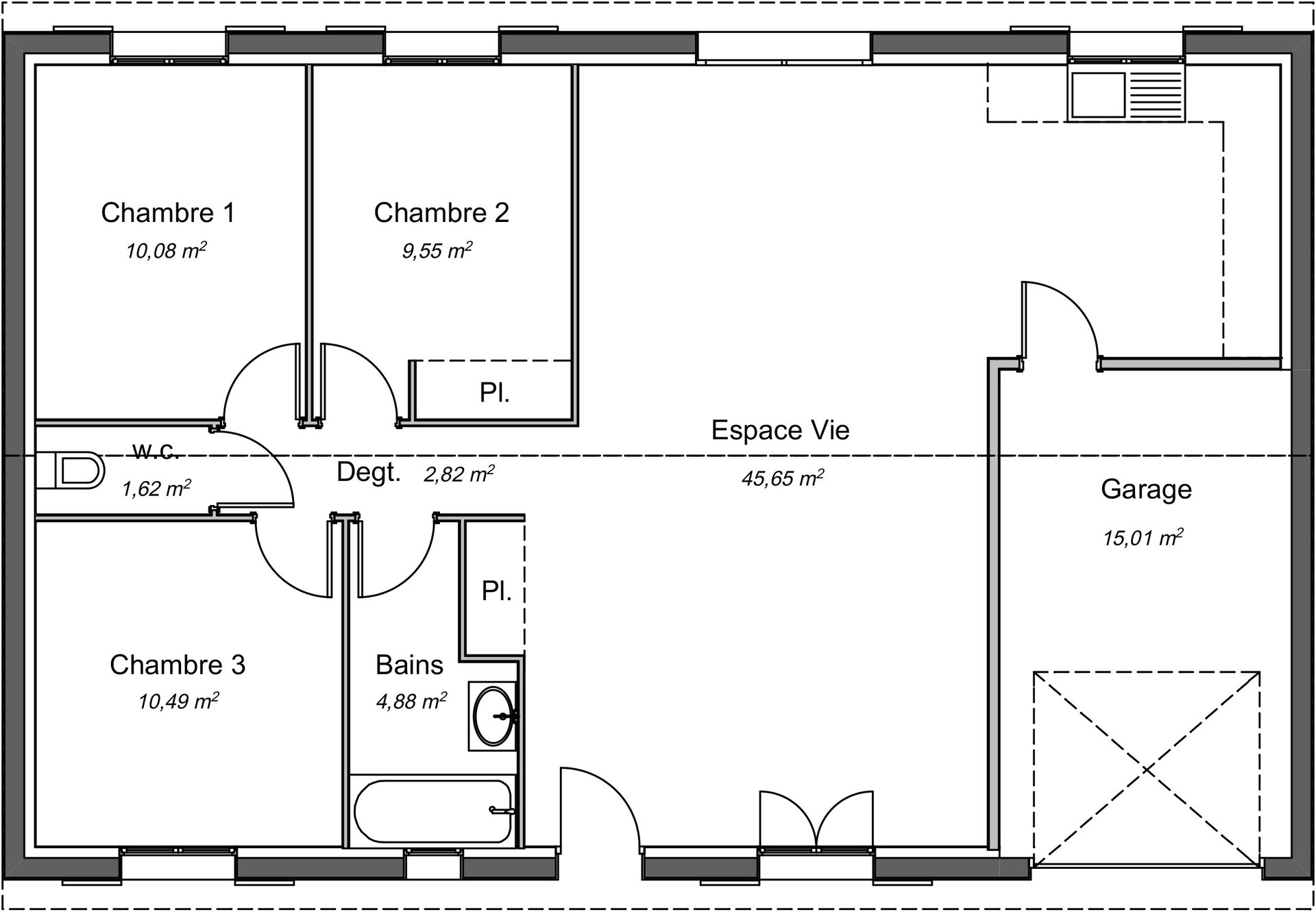 Maison à vendre, 92m², Brassac