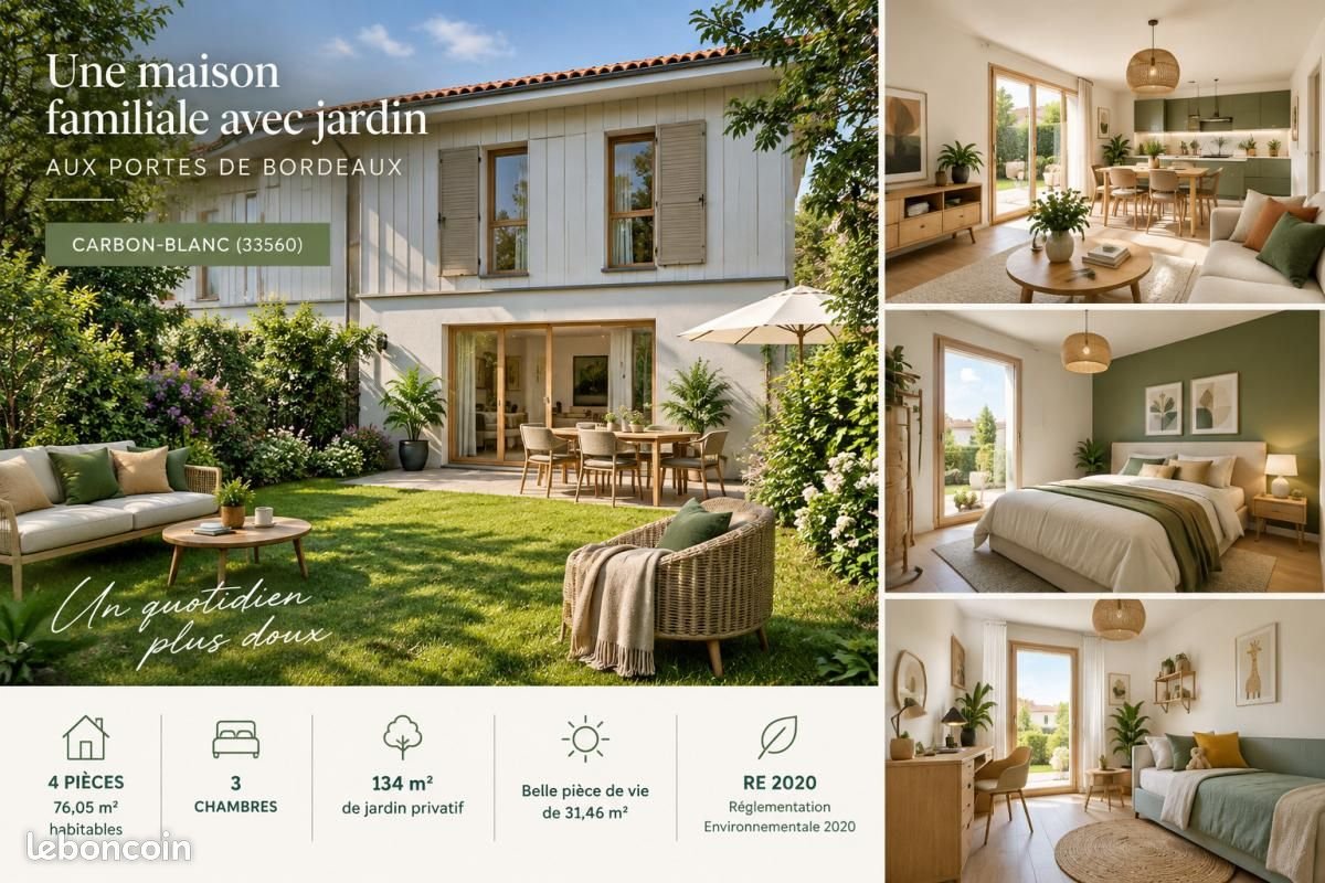 Maison à vendre, 76m², Carbon-Blanc