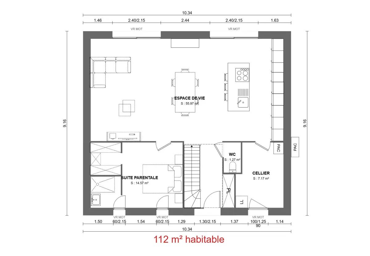 Maison à vendre, 112m², Calonne-Ricouart