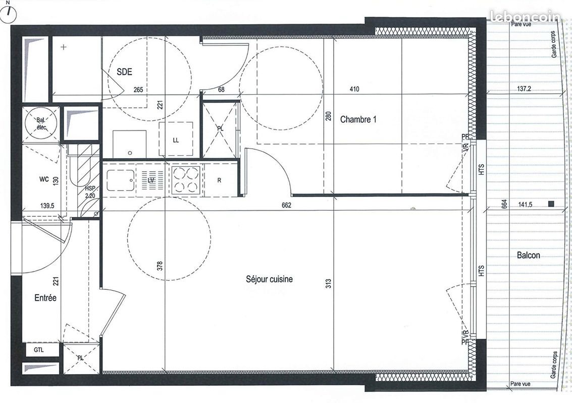 Appartement à louer, 46m², Cesson-Sévigné