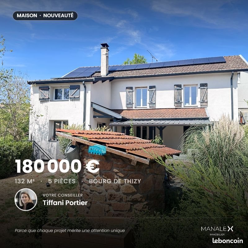 Maison à vendre, 132m², Thizy