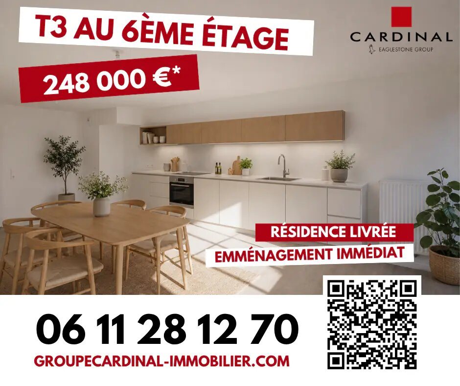 Appartement à vendre, 69m², Bordeaux