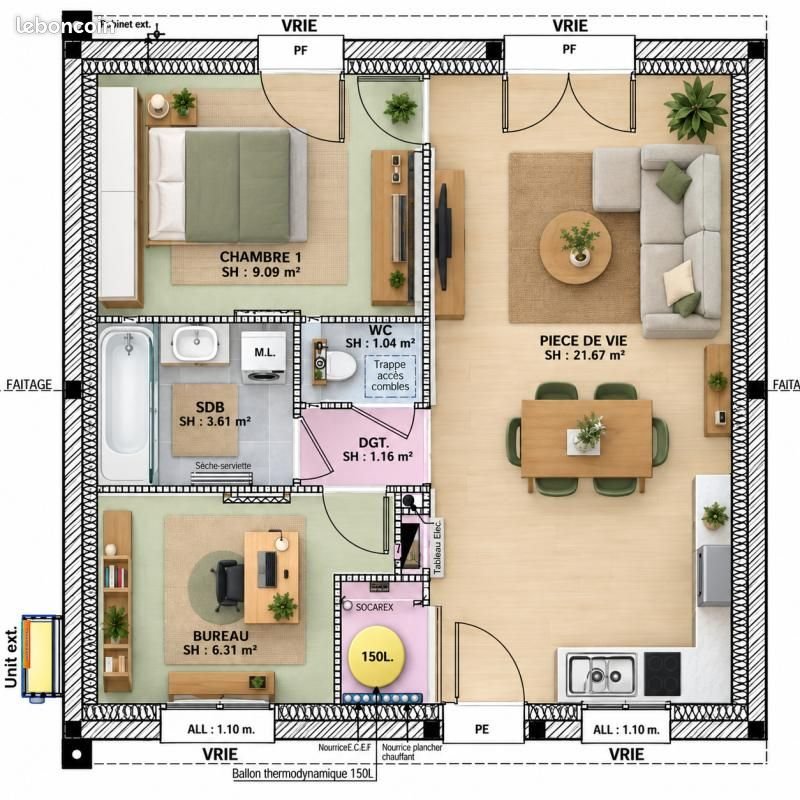 Maison à vendre, 44m², Ingrandes