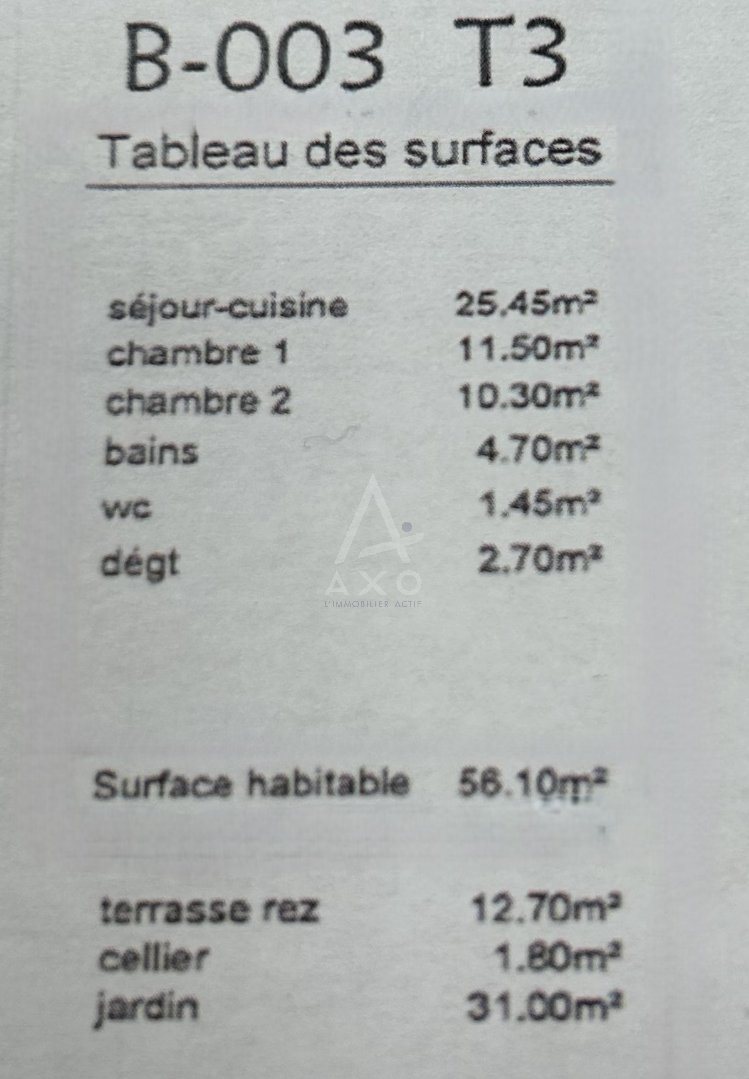 Appartement à vendre, 56m², La Motte-Servolex