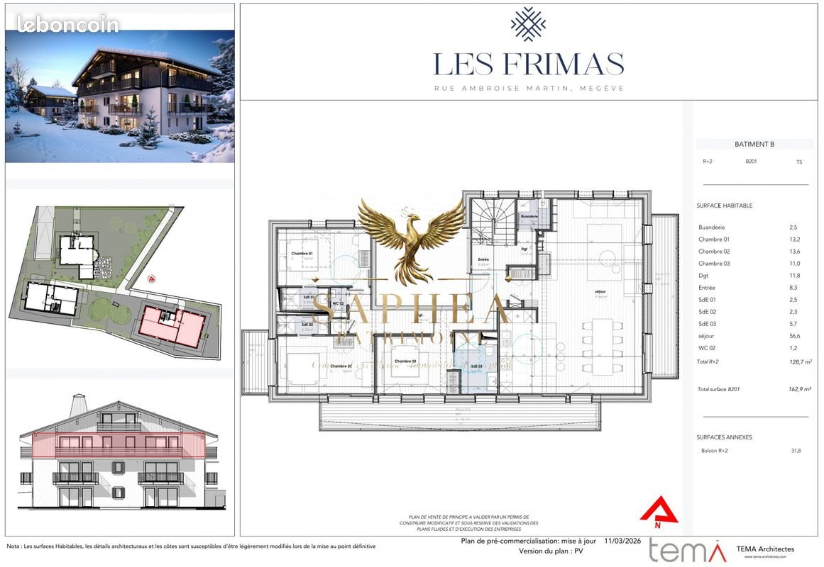 Appartement à vendre, 163m², Megève