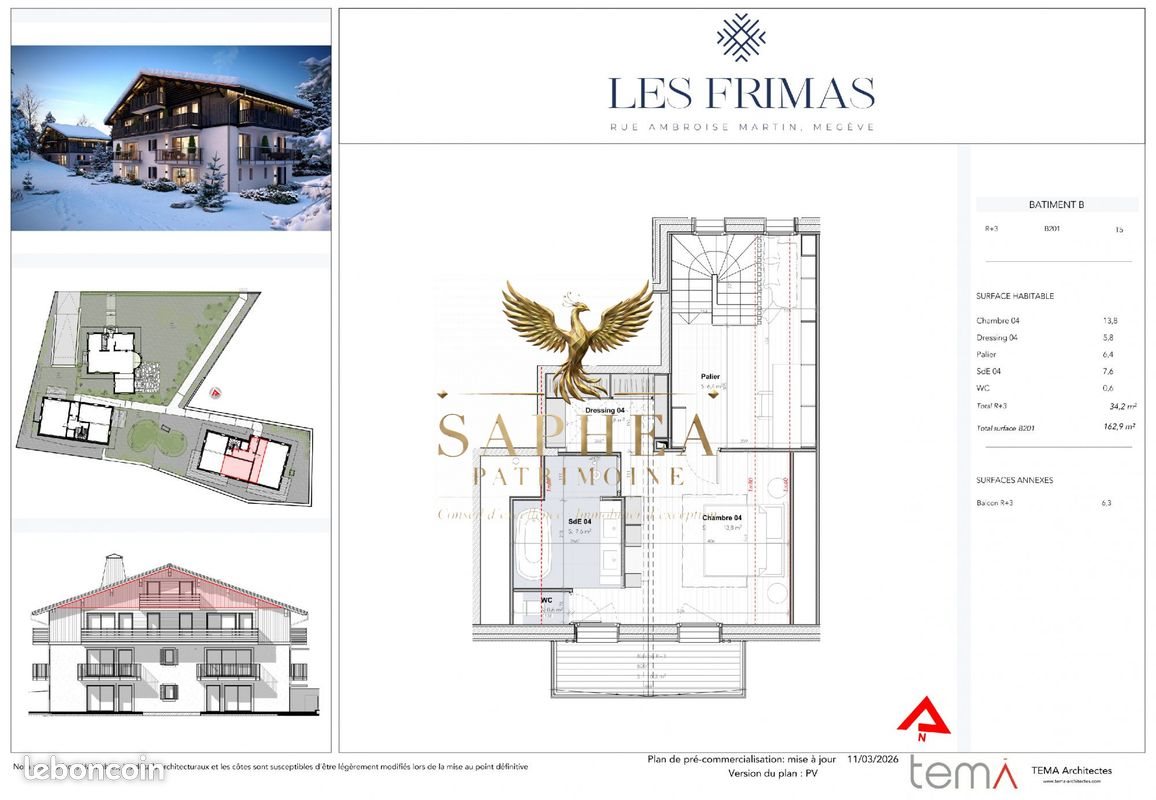 Appartement à vendre, 163m², Megève