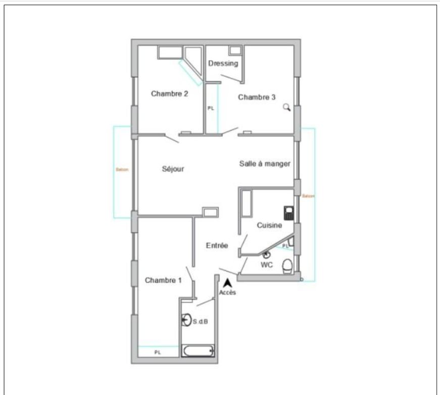 Appartement à vendre, 88m², Sceaux