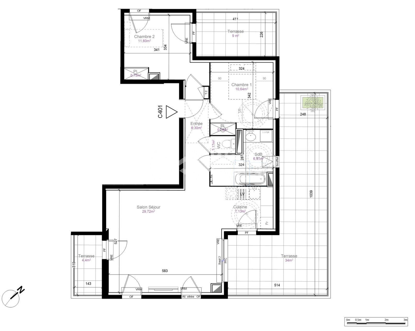 Appartement à vendre, 75m², Le Crès
