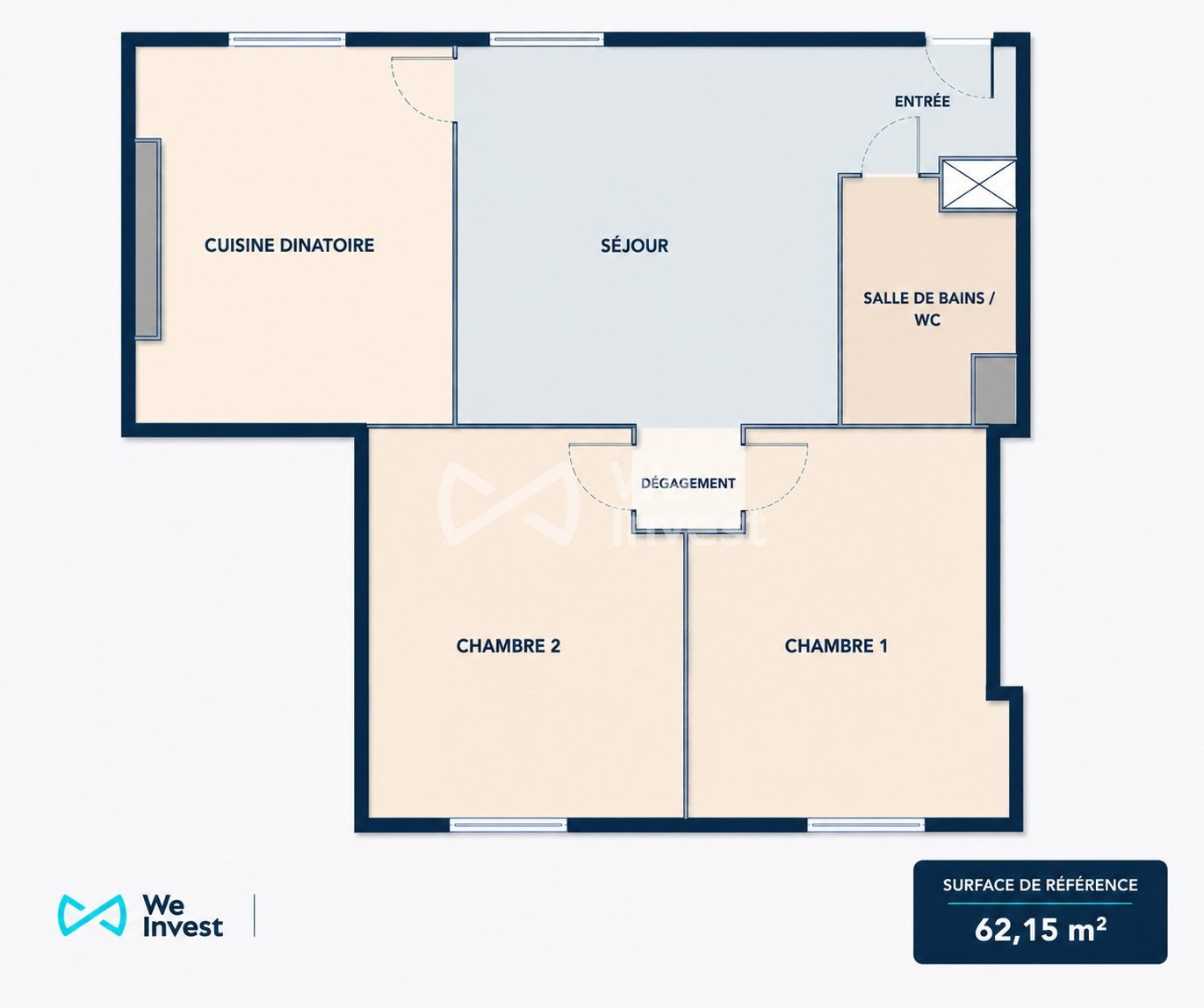 Appartement à vendre, 60m², Argenteuil