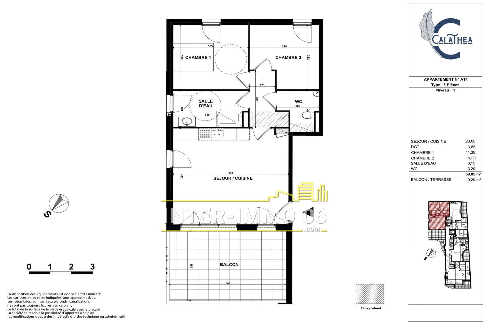 Appartement à vendre, 60m², Villeneuve-Loubet