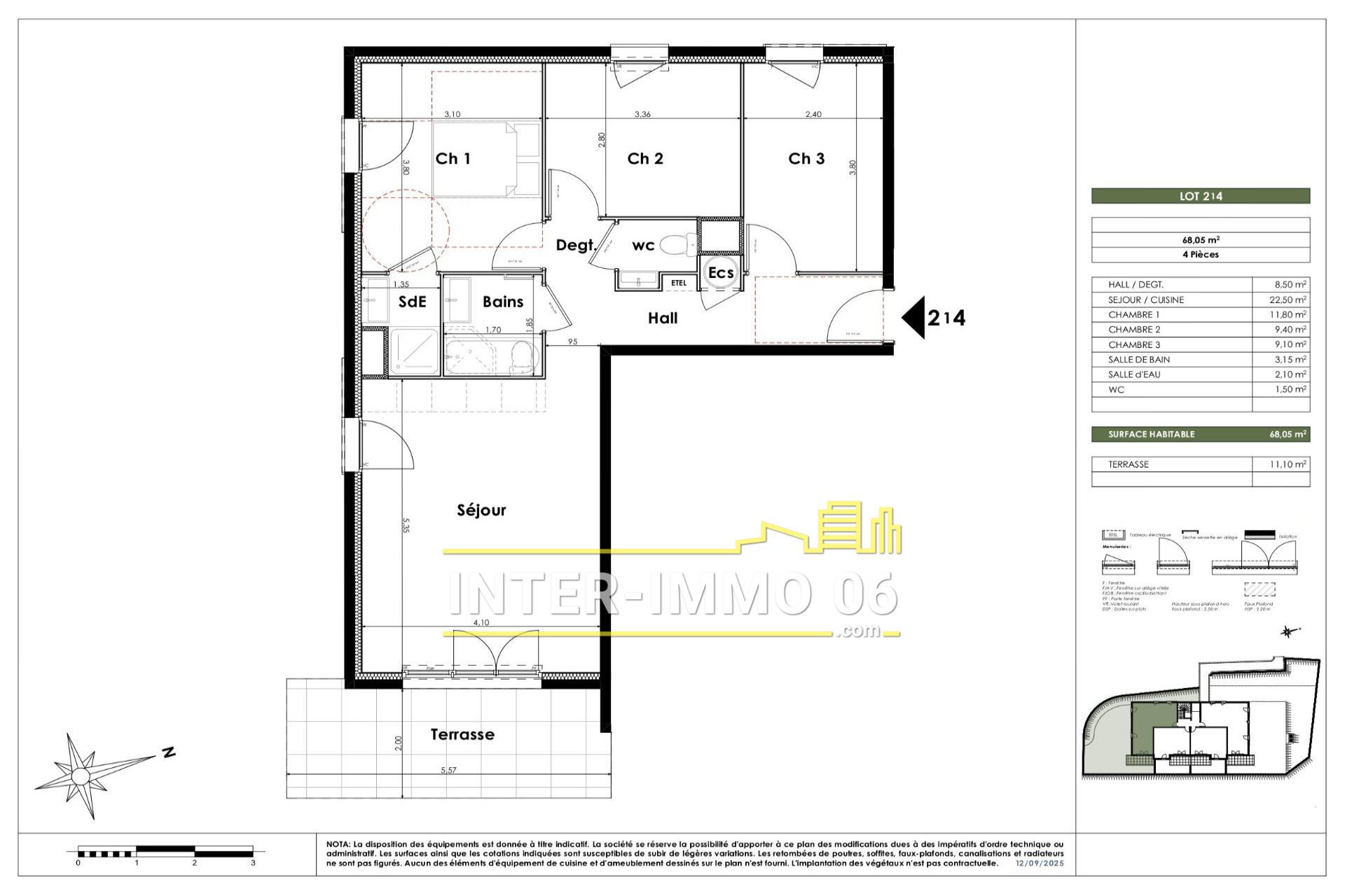 Appartement à vendre, 68m², Saint-Laurent-du-Var