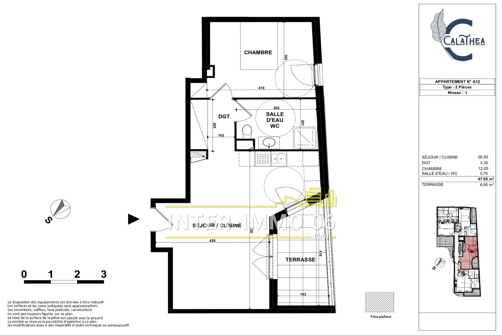 Appartement à vendre, 48m², Villeneuve-Loubet