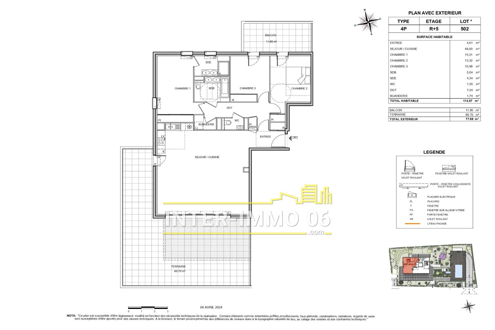 Appartement à vendre, 113m², Villeneuve-Loubet