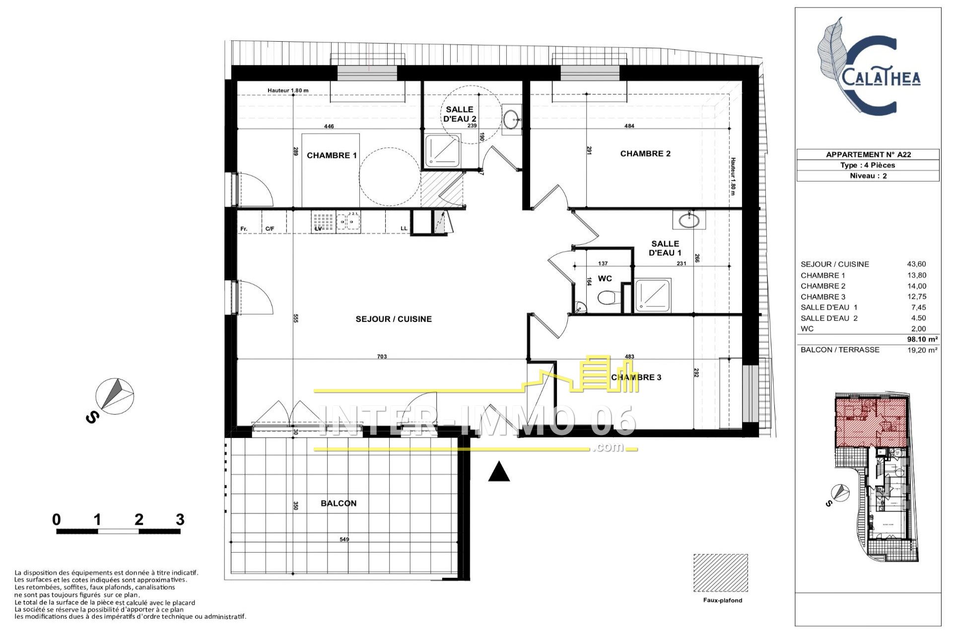Appartement à vendre, 98m², Villeneuve-Loubet