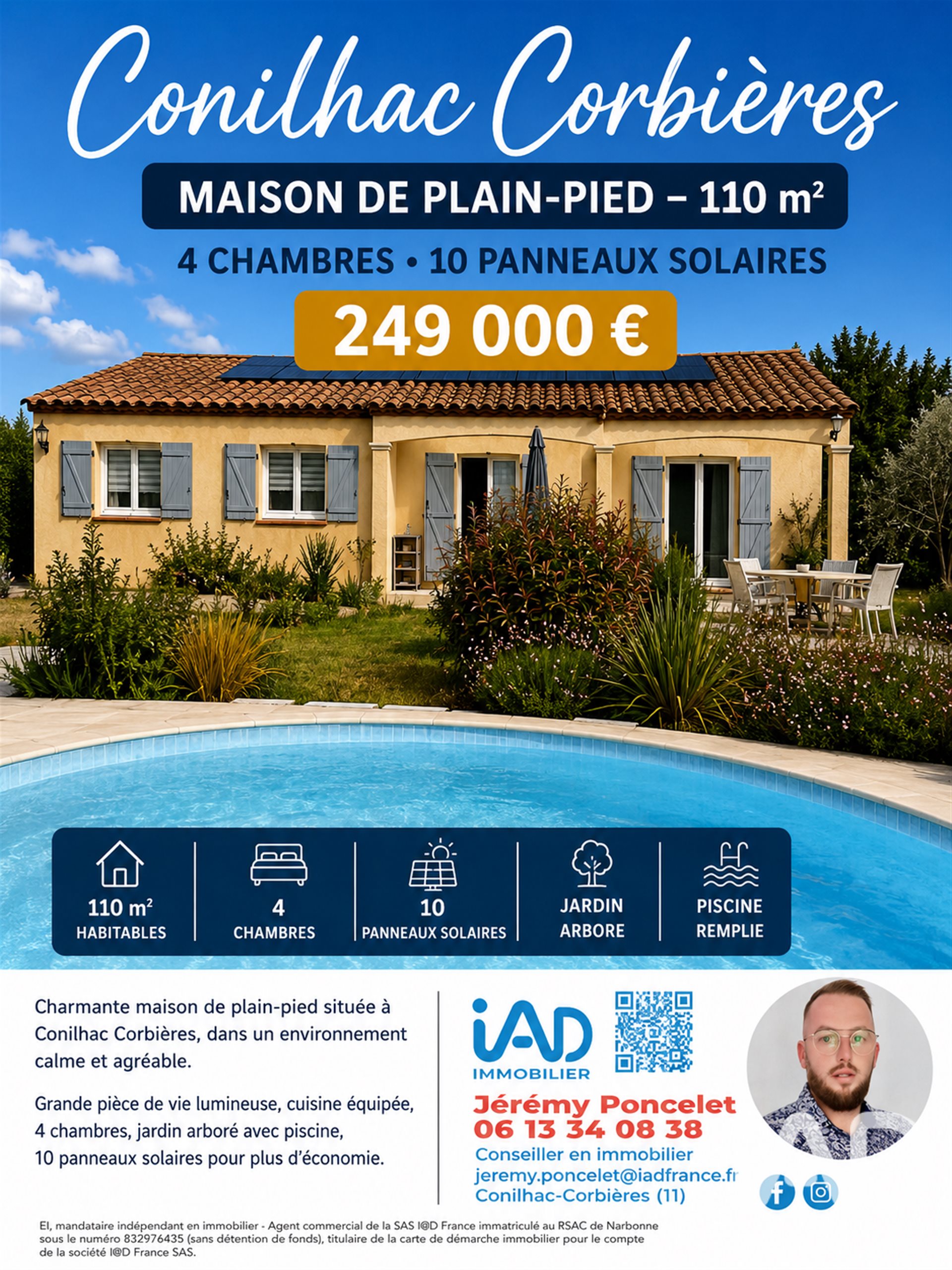 Maison à vendre, 110m², Conilhac-Corbières