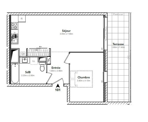 Appartement 2 pièces 45 m² · à Frangy · 45 m² · 211 100 €