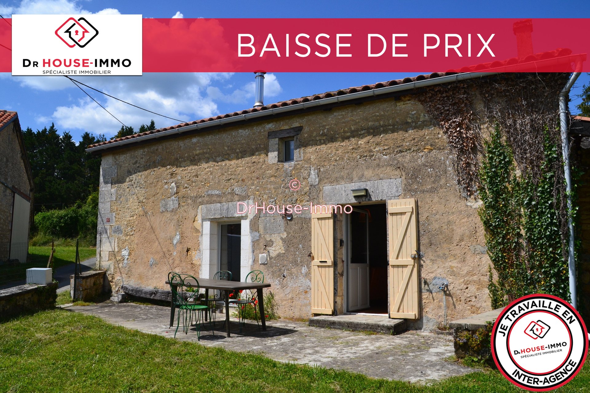 Maison à vendre, 75m², Mareuil en Périgord