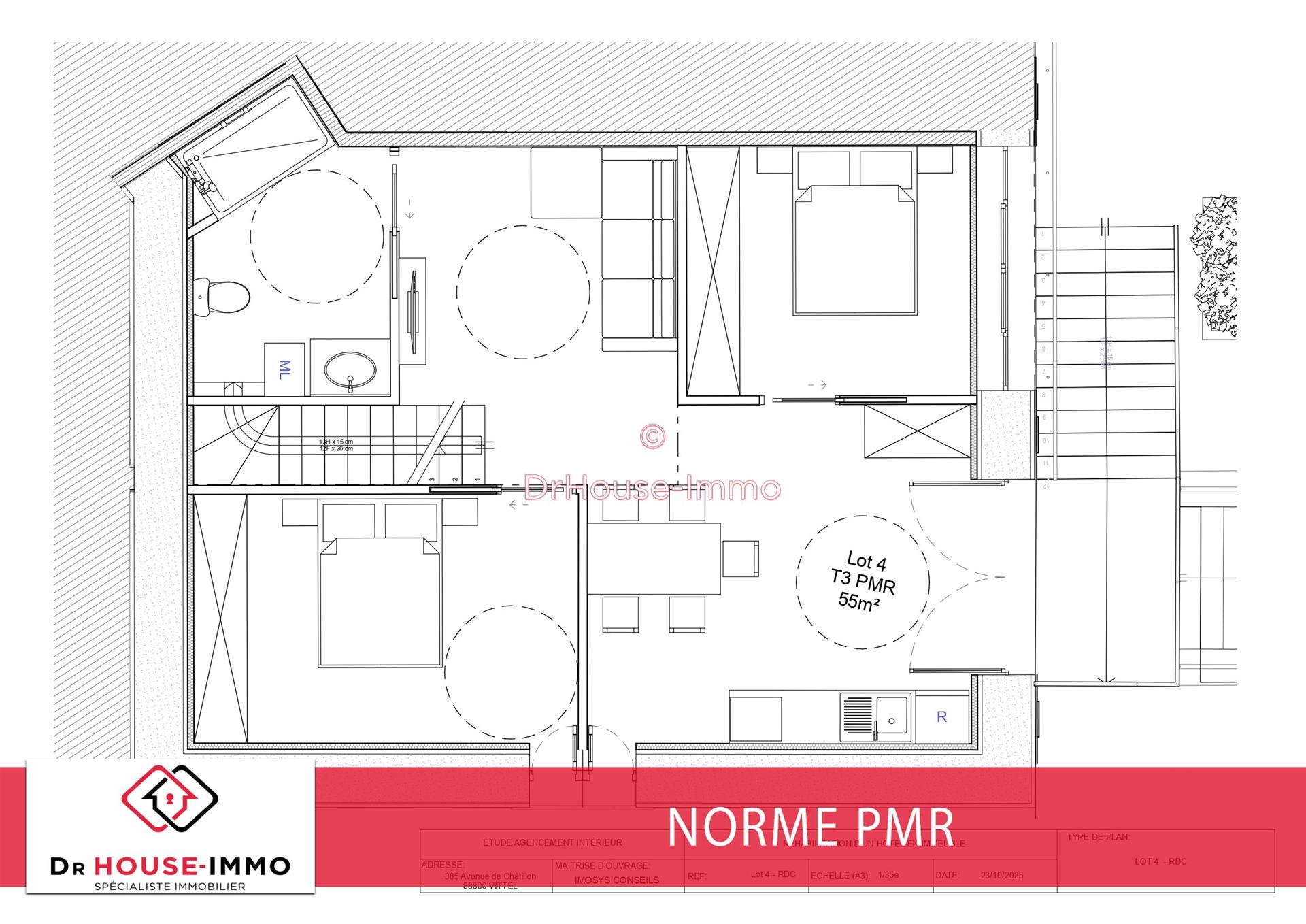 Appartement à vendre, 70m², Vittel
