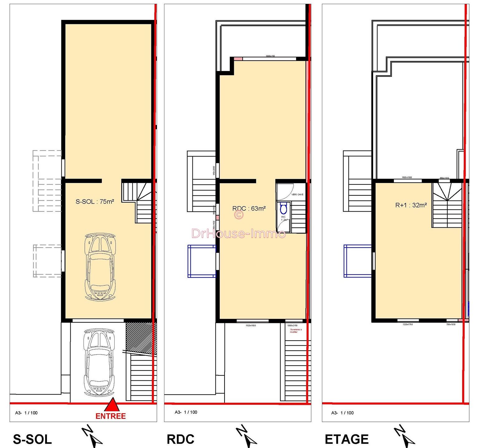 Maison à vendre, 95m², Ingrandes