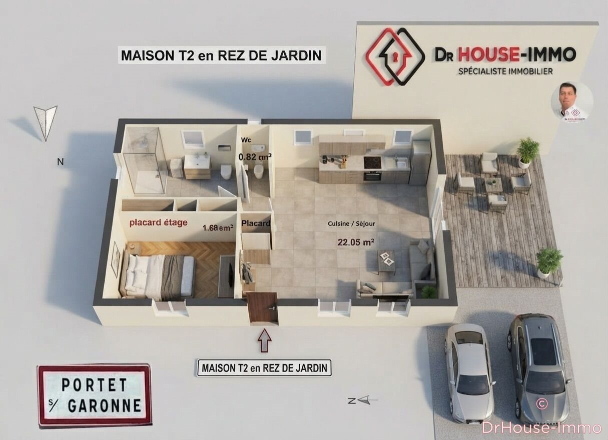 Maison à louer, 38m², Portet-sur-Garonne