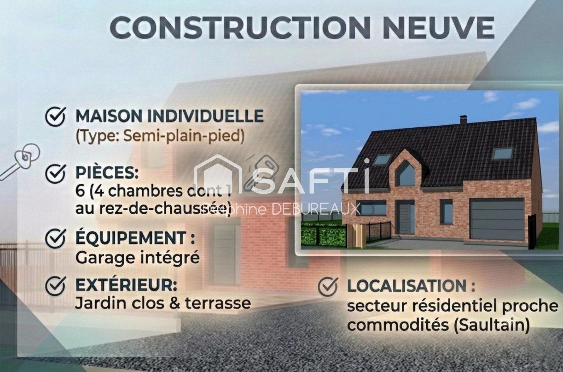Maison à vendre, 121m², Saultain