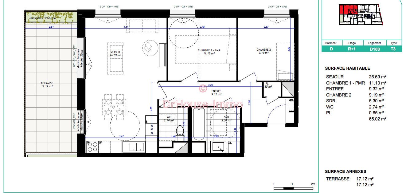 Appartement à vendre, 65m², Lille