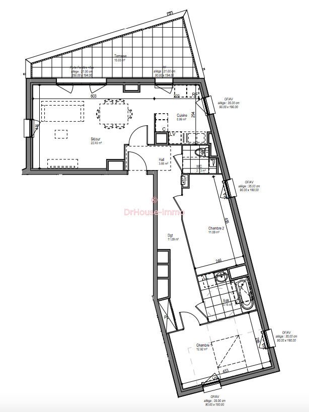 Appartement à vendre, 76m², Haubourdin