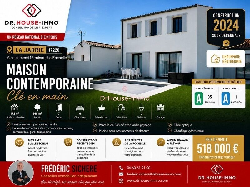 Maison à vendre, 172m², La Jarrie