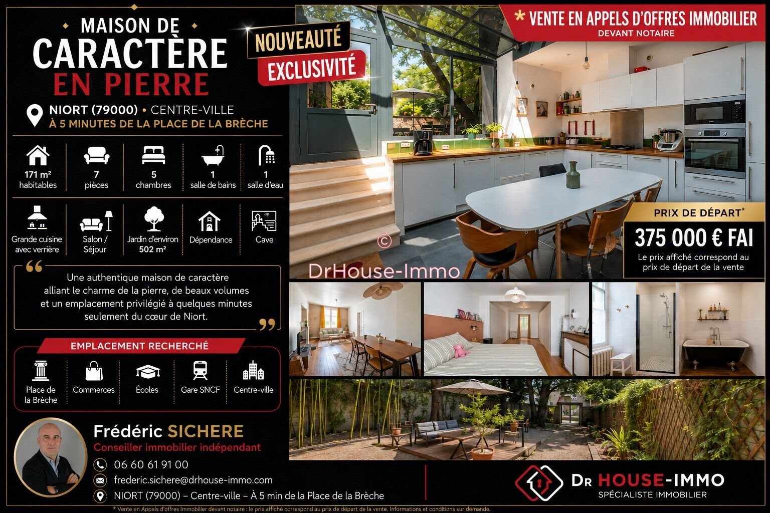 Maison à vendre, 170m², Niort