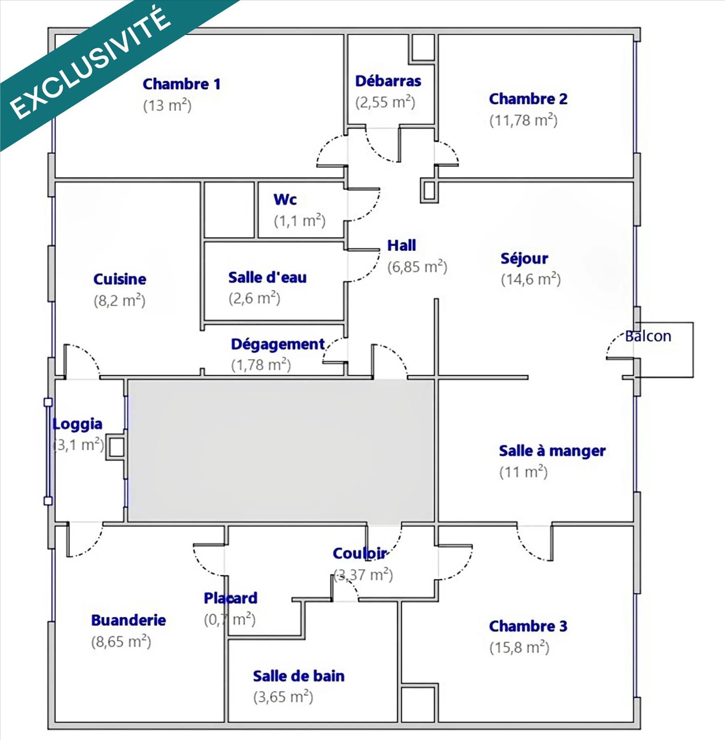 Appartement à vendre, 105m², Saint-Étienne