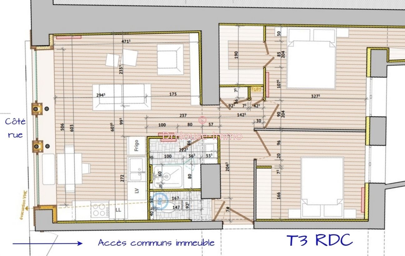 Appartement à vendre, 84m², Saint-Etienne