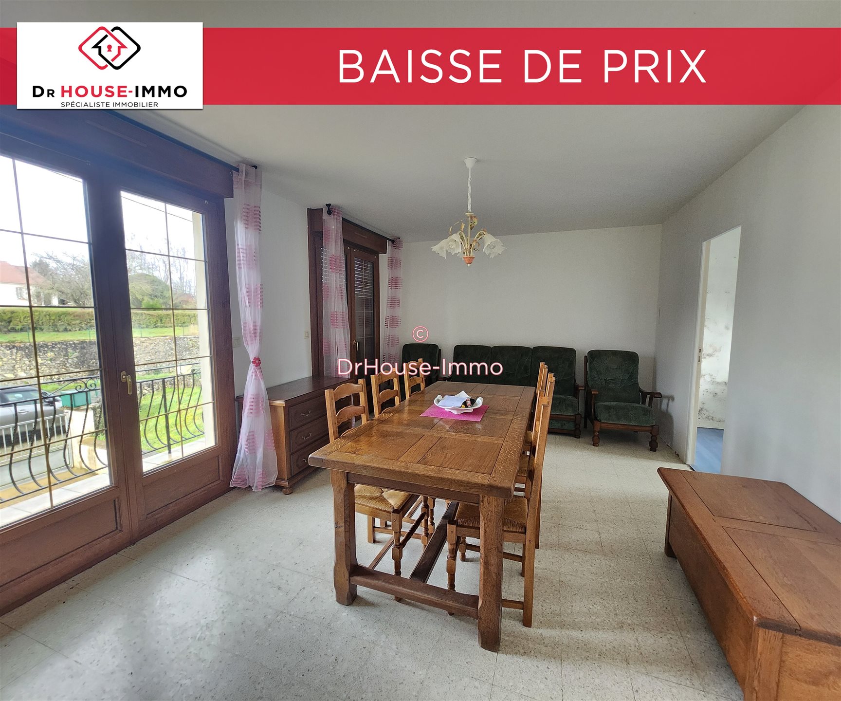 Maison à vendre, 73m², Saint-Aubin-de-Locquenay