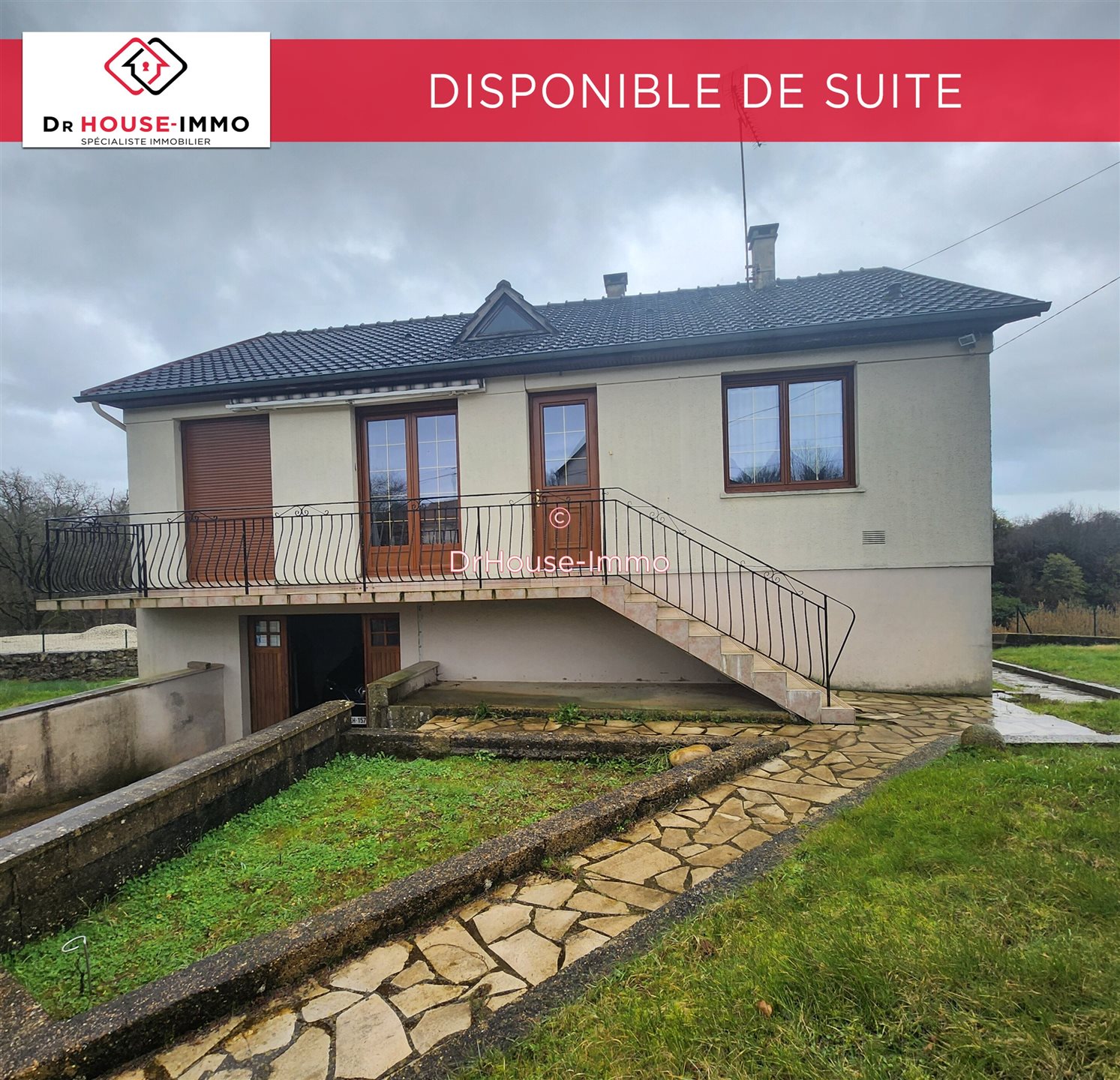 Maison à vendre, 73m², Saint-Aubin-de-Locquenay