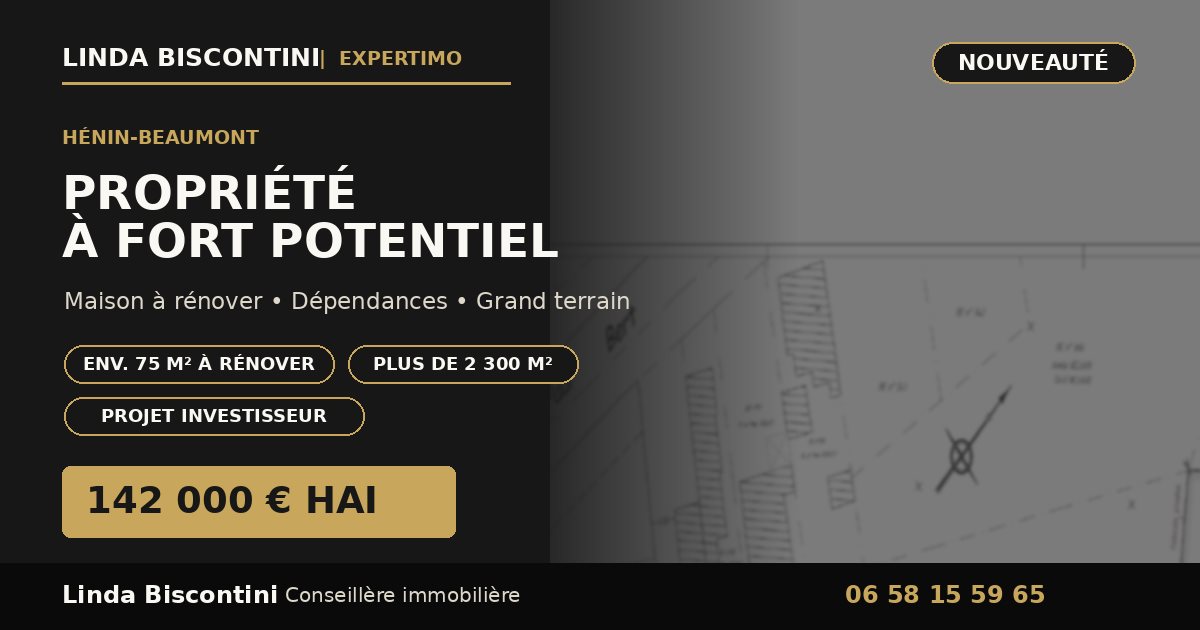 Maison à vendre, 75m², Hénin-Beaumont