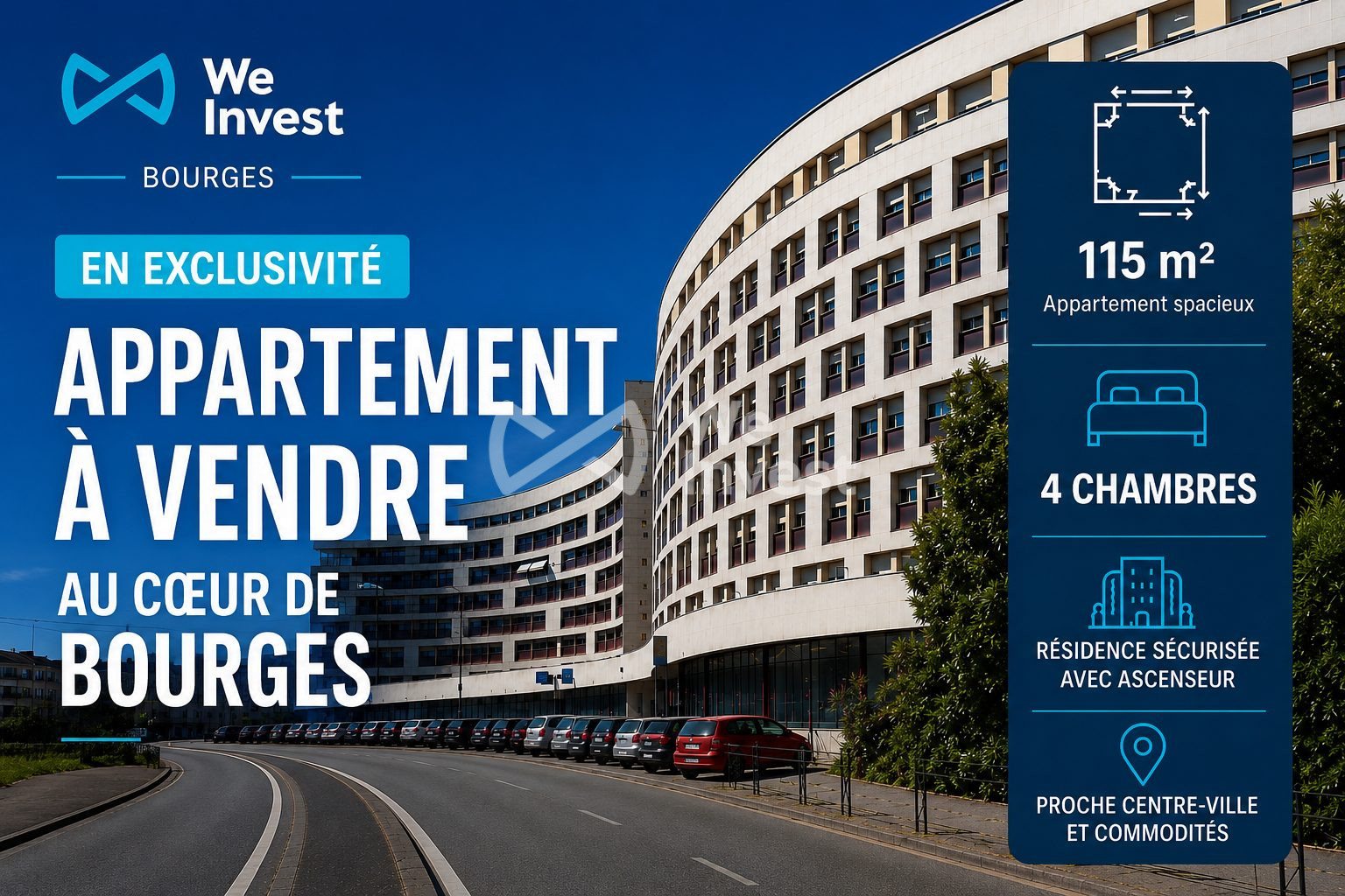 Appartement à vendre, 115m², Bourges