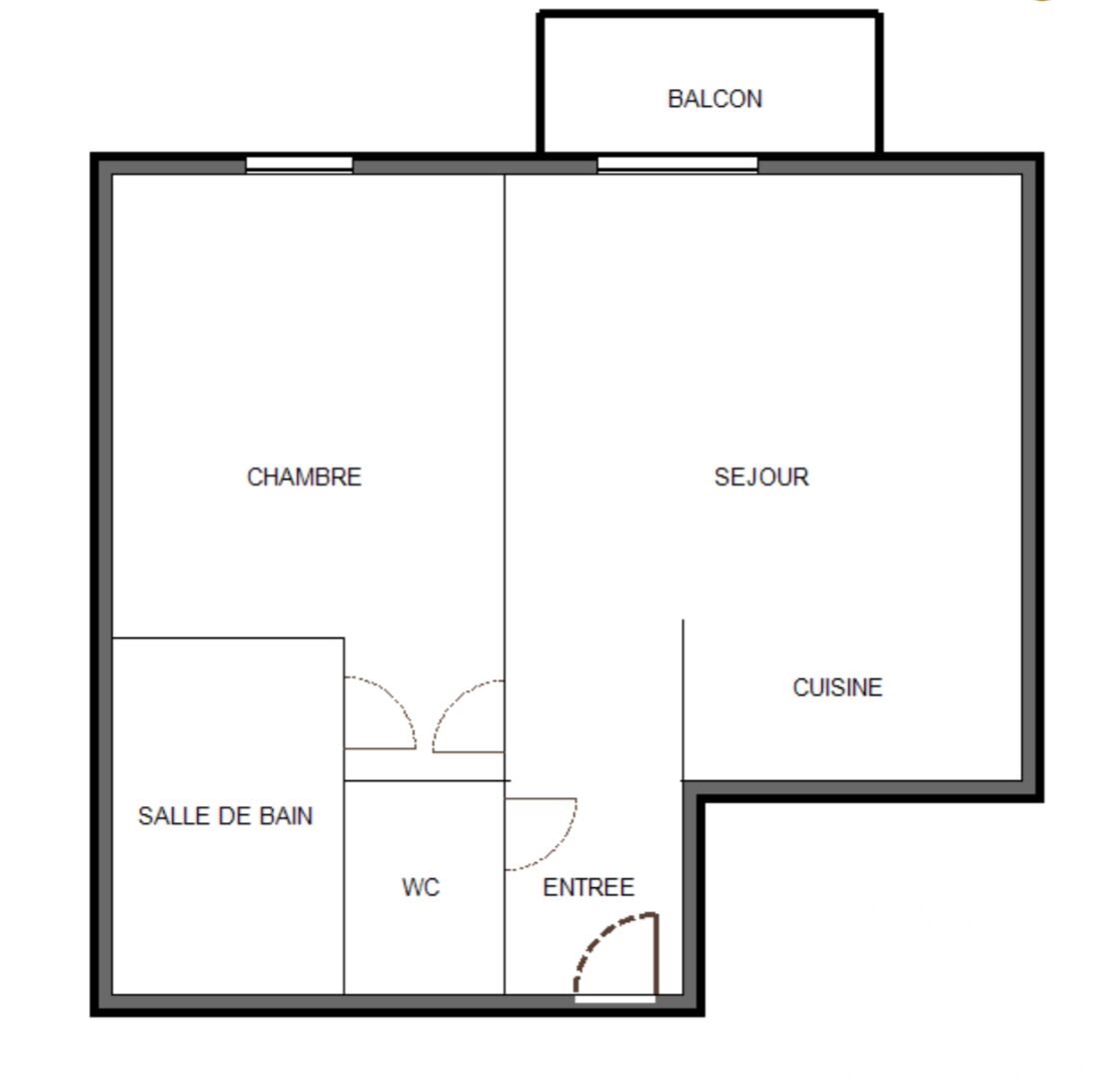 Appartement à vendre, 43m², L'Etang-la-Ville