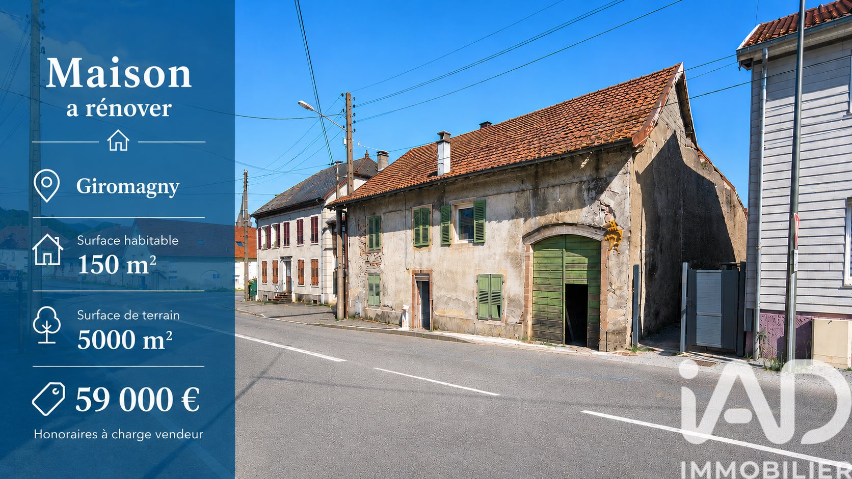 Maison à vendre, 150m², Giromagny