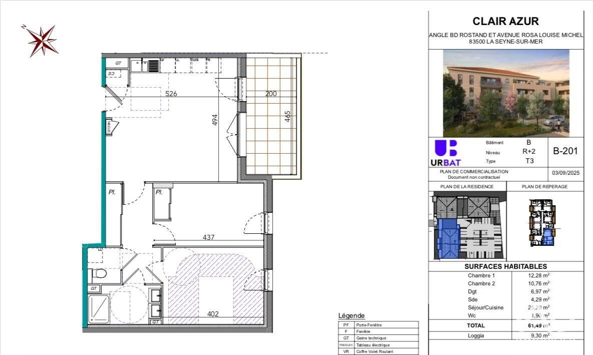 Appartement à vendre, 61m², La Seyne-sur-Mer