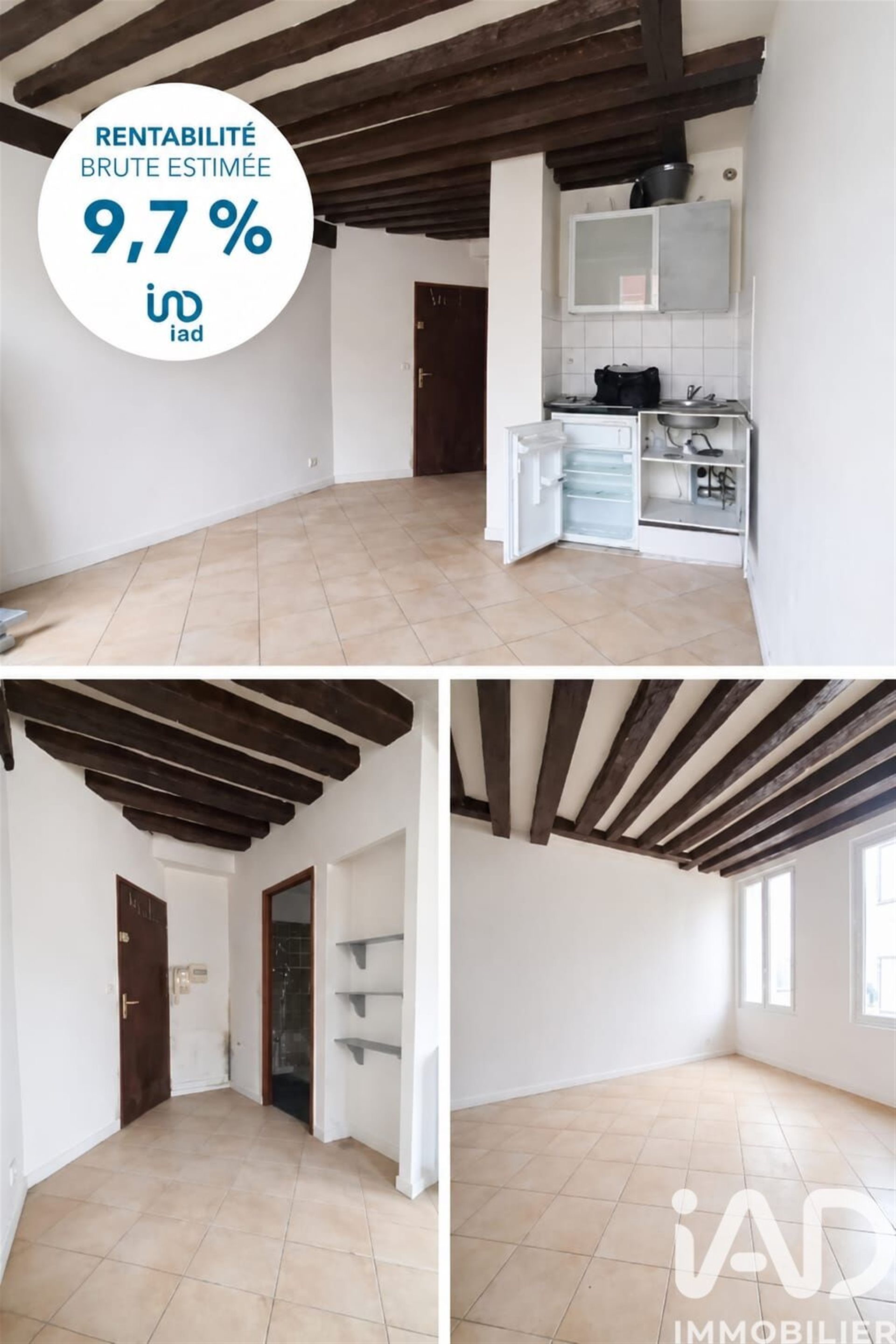 Appartement à vendre, 20m², Meulan-en-Yvelines